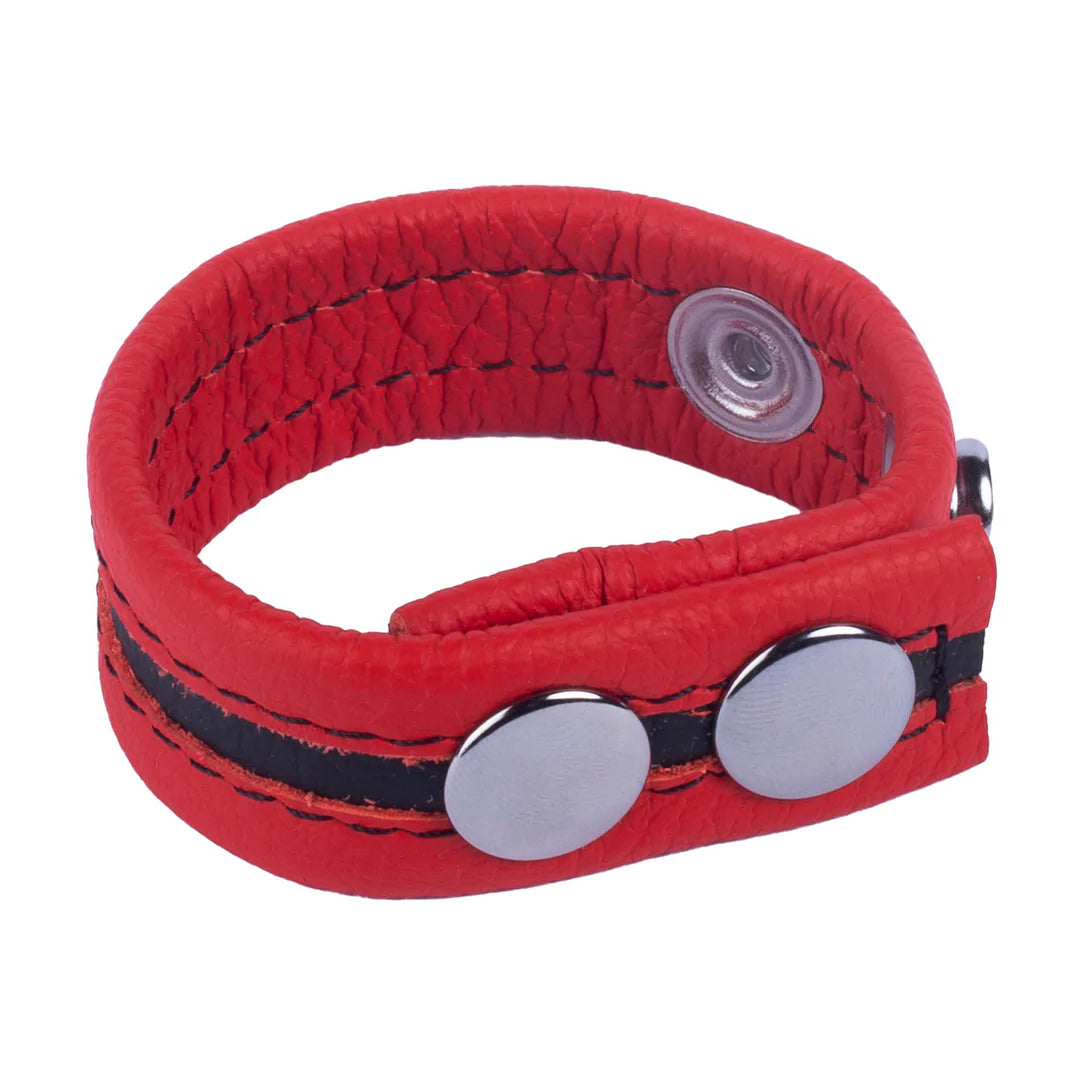 Tippy - Leather Cockring - Red