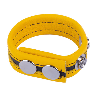Tippy - Leather Cockring - Yellow