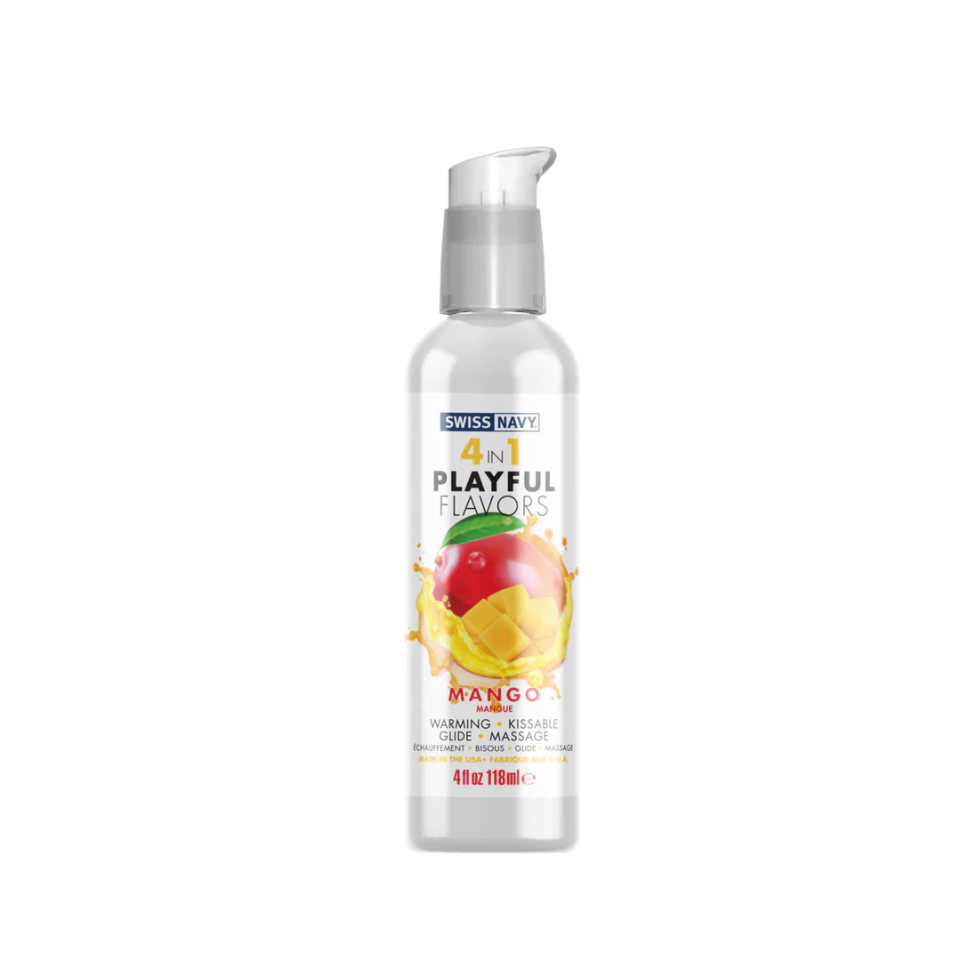 Lubricante 4 en 1 con sabor a mango - 118 ml