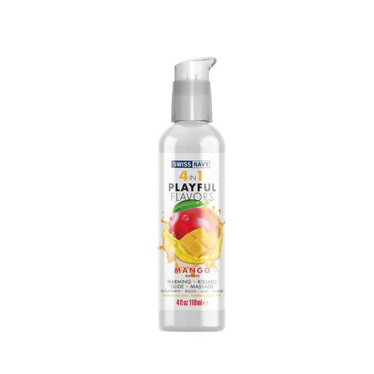Lubricante 4 en 1 con sabor a mango - 118 ml