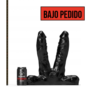 Consolador Doble ABS03 Teamwork All Black Esteroide 25 x 7cm