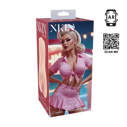 Pinup Dolls - Carhop Cutie Darla Smashburger - Masturbador mediano de TPE - 202 g - Color carne