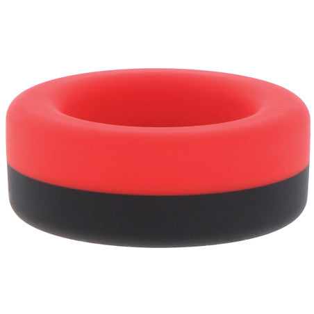Anillo para el Pene Prolong Power Negro-Rojo 30mm
