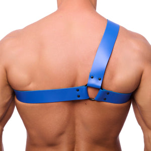 Arnés de Cuero Azul Half