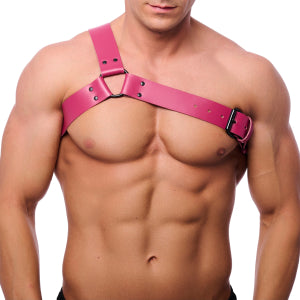 Arnés de Cuero Rosa Half