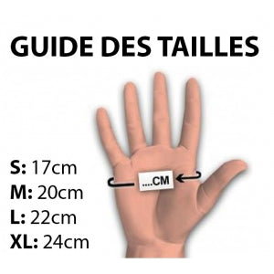 BLACK LX Guantes de Látex sin Polvo Negro x100