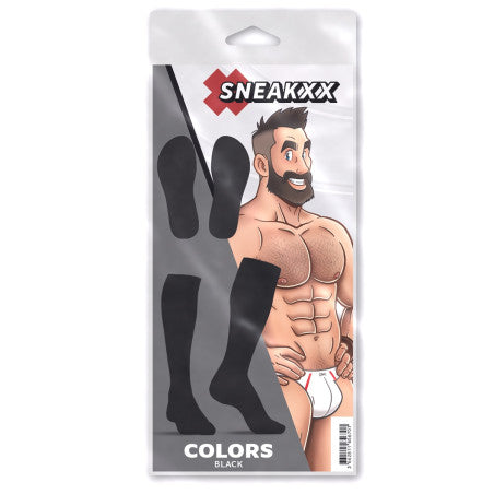 Calcetines Altos COLORS SneakXX Negros