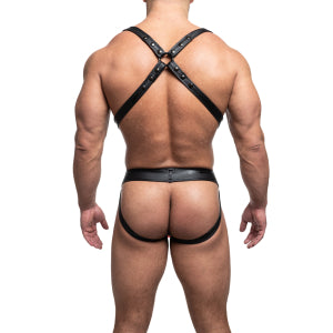 NAUSICA Conjunto de Suspensorio y Arnés Negro/Azul
