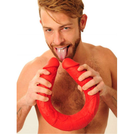 Dildo Doble Stretch No. 77 62 x 6.2cm Rojo
