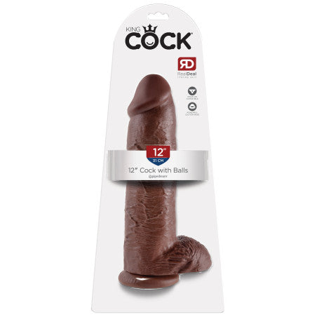 Gran Dildo King Cock 26 x 7.8 cm Marrón