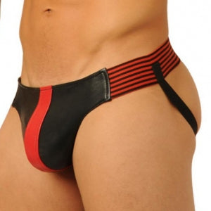 Jockstrap Fist Leather Rojo