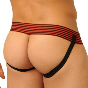 Jockstrap Fist Leather Rojo