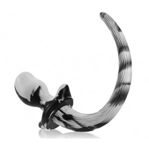 Plug Bulldog Cola de Cachorro Blanca 11.5 x 6cm