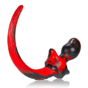 Plug Cola de Perro Pug Rojo 8.5 x 4.4 cm