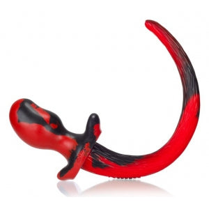 Plug Cola de Perro Pug Rojo 8.5 x 4.4 cm