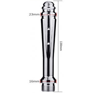 Punta de enema metálica Fozz M 11 x 2,3cm