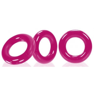 Willy Rings - 3-pack Stretchy Cockrings - Rosa