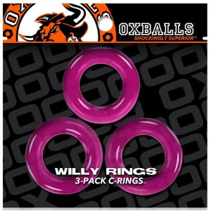 Willy Rings - 3-pack Stretchy Cockrings - Rosa