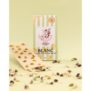 Tableta de chocolate afrodisíaco con pistacho blanco 100 g