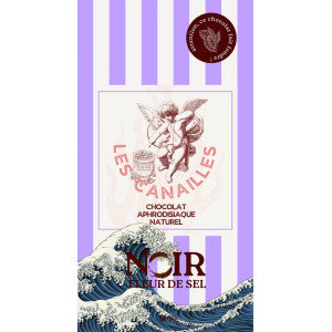 Tableta de chocolate negro afrodisíaco Fleur de Sel 100 g