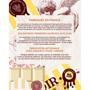 Tableta de chocolate negro afrodisíaco Fleur de Sel 100 g