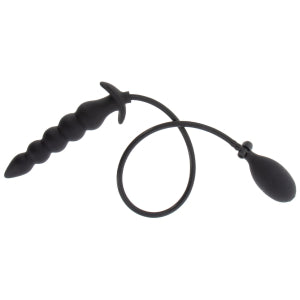 Plug hinchable Ribbed Advanced 18,5 x 4 cm Negro