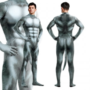 Traje Cosplay Lobo Gris