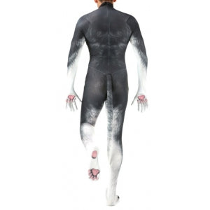 Traje Cosplay Perro Husky Gris